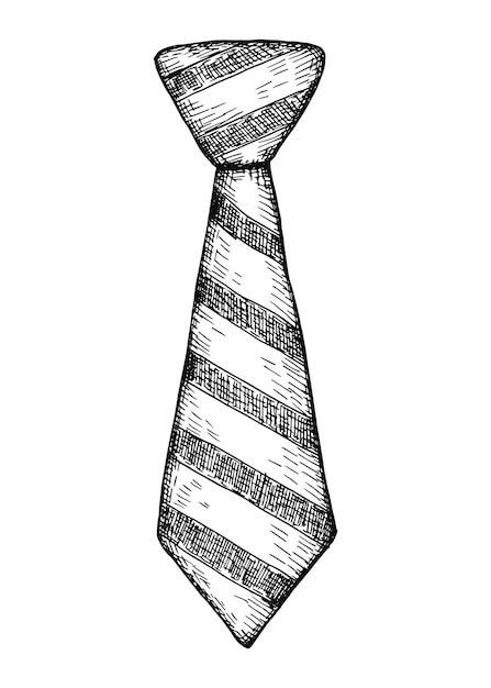 Tie vector illustration hand drawing