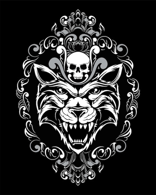 Tiger artwork illustration and t shirt design Premium Vector