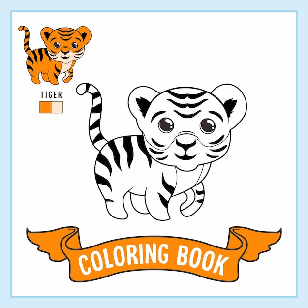 Tiger Coloring Pages Book Animal