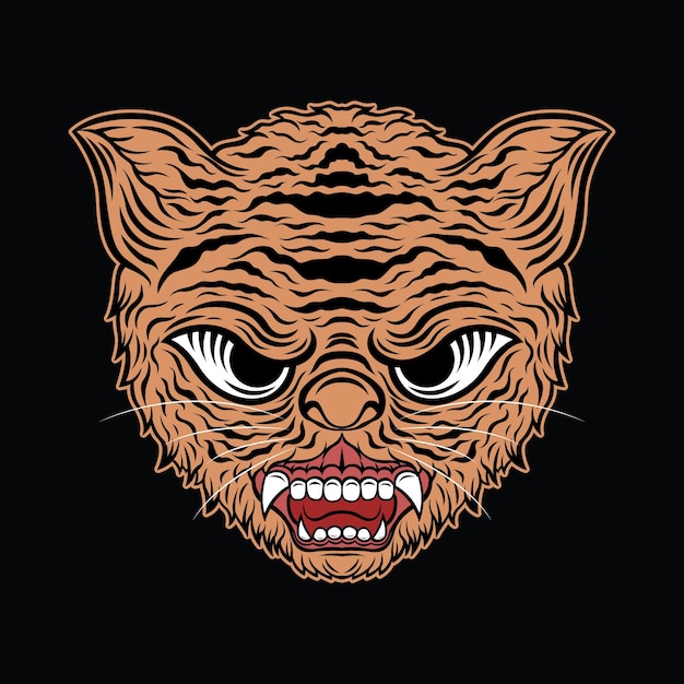 Tiger Face Design