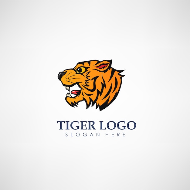 Tiger head concept logo template