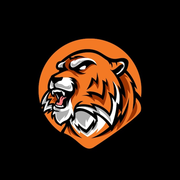 Tiger Head E Sport Logo