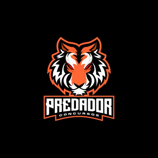 tiger head e sports logo