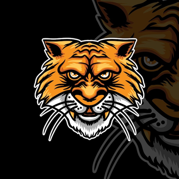 Tiger Head Illustration