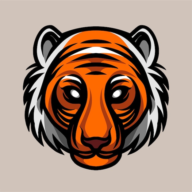 Tiger head illustration