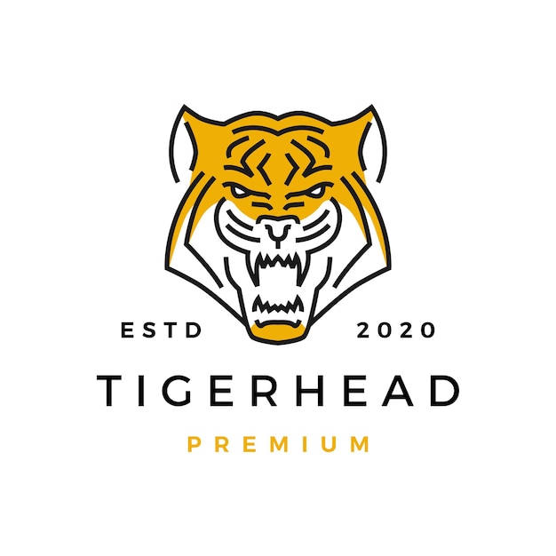 Tiger head logo icon 