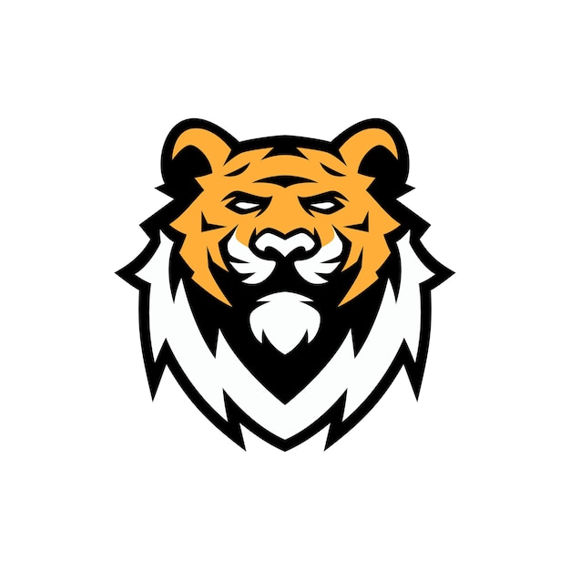 Tiger Head Mascot Logo Design