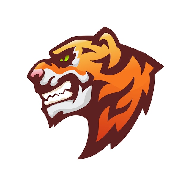 Tiger head mascot