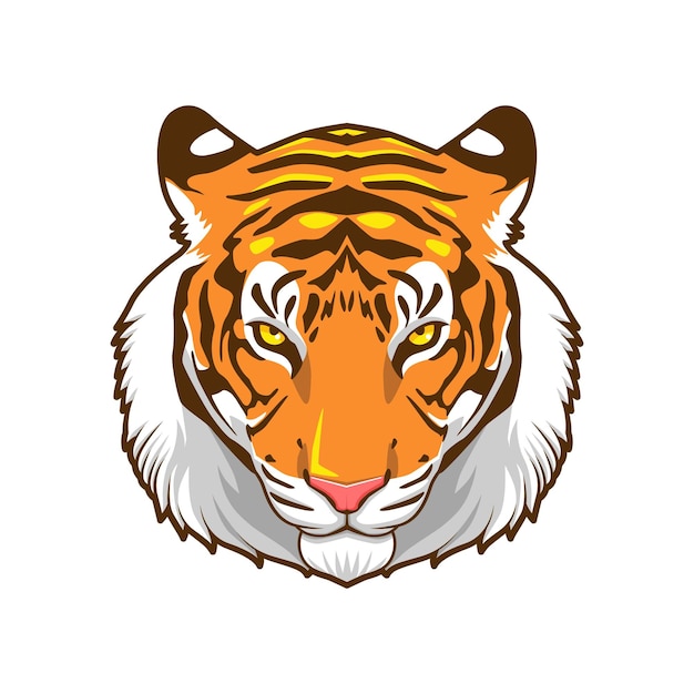 tiger head vector illustration design