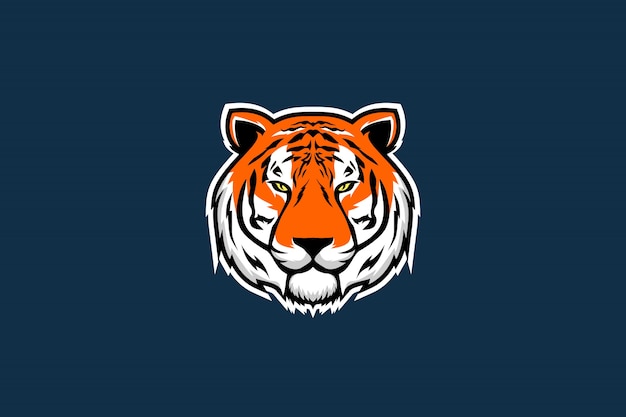 Tiger head vector illustration