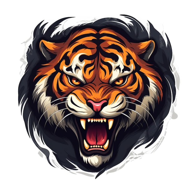 tiger head vector