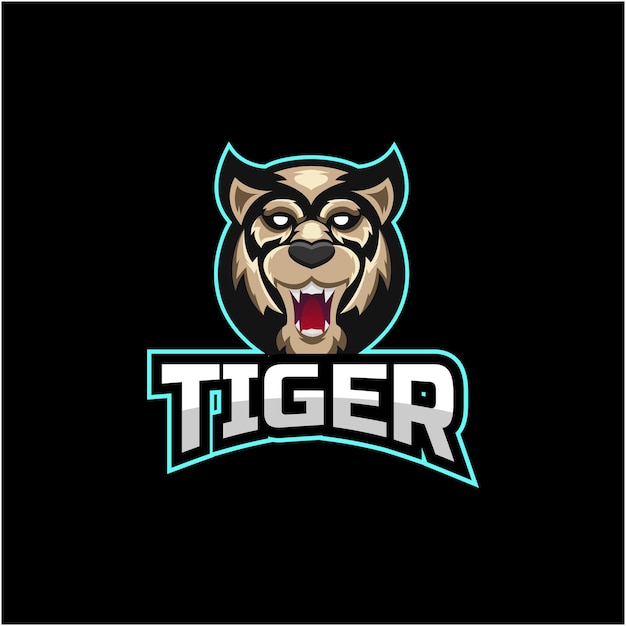 Tiger illustration logo design