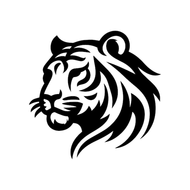 Tiger logo template isolated brand identity icon abstract vector graphic 1