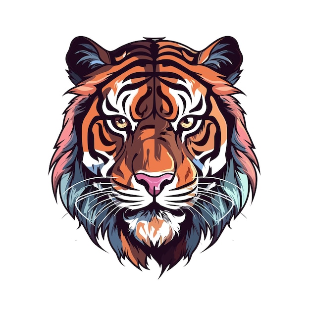 Tiger logo vector sticker