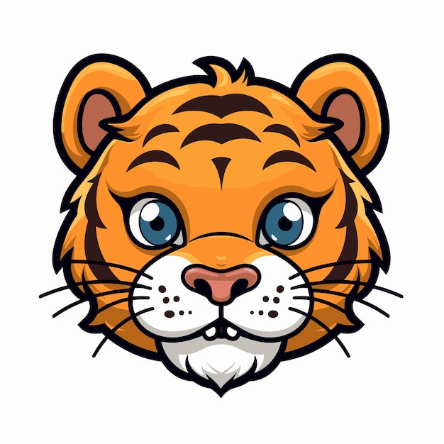 Tiger logo vector sticker