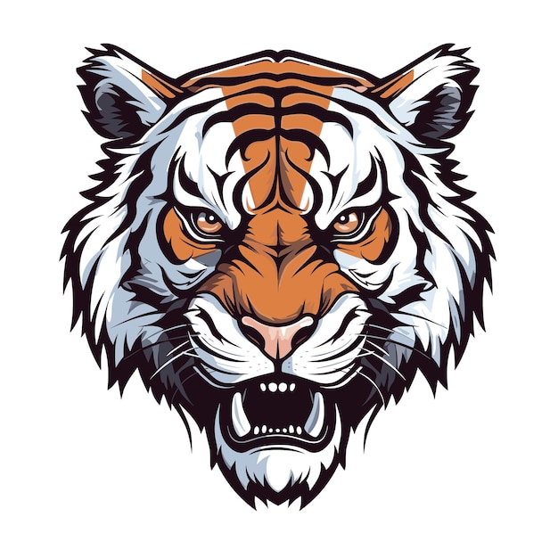 Tiger logo vector sticker