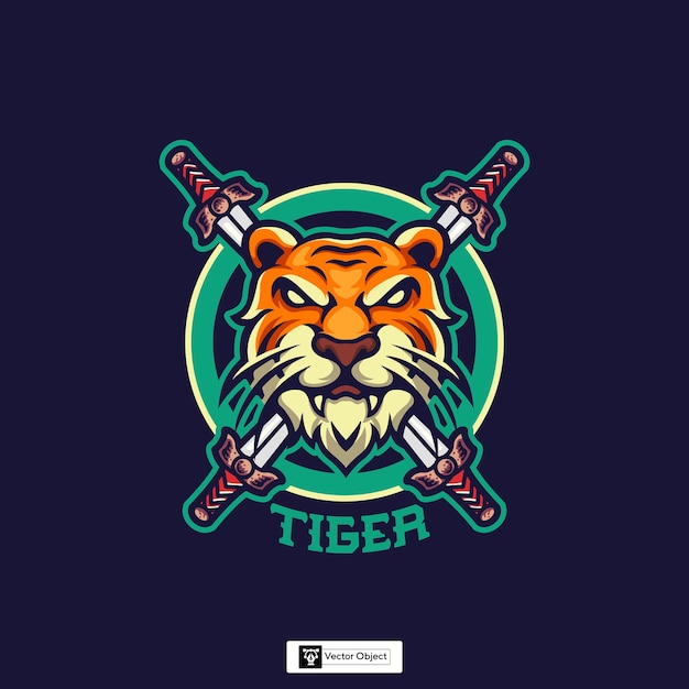 Vector tiger mascot logo