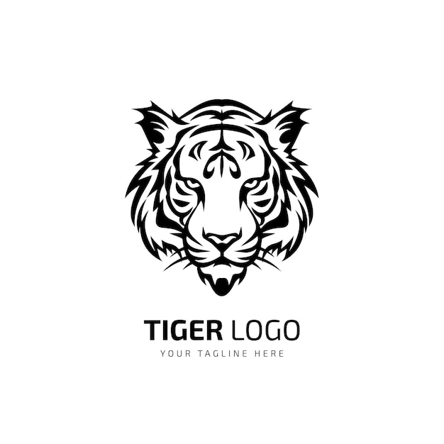 Tiger Silhouette isolated Vector