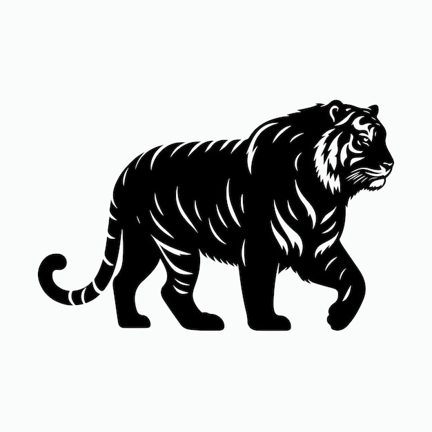 tiger silhouette vector