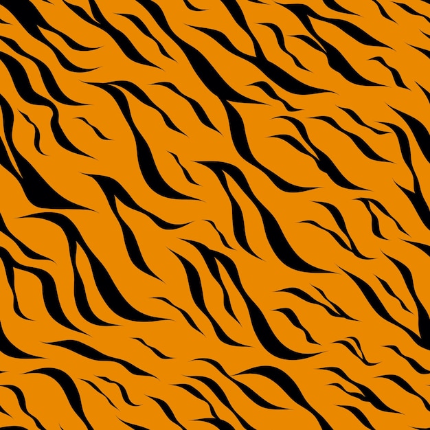 Tiger skin seamless pattern abstract background