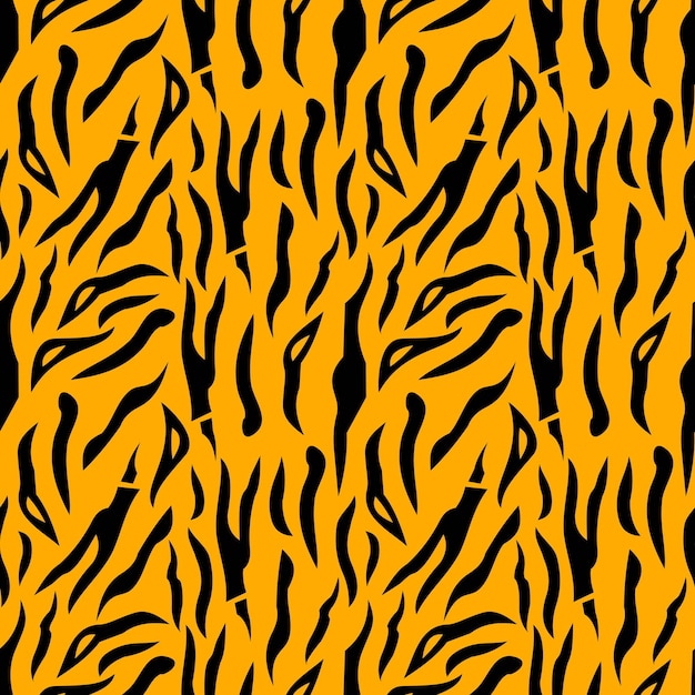 Tiger skin seamless pattern