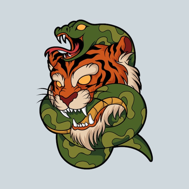 Tiger Snake illustration