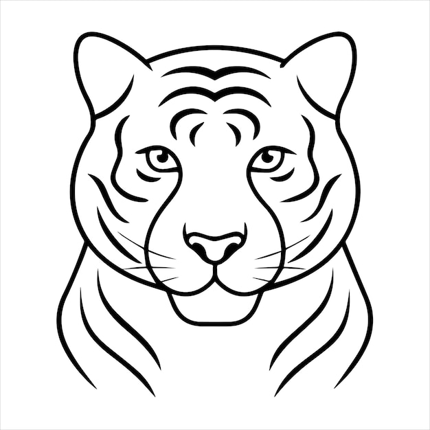 Vector a tiger that has the word tiger on it