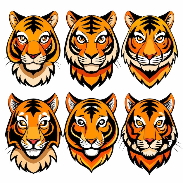 Tiger Vector Art Illustration Perfect for Logos and Posters