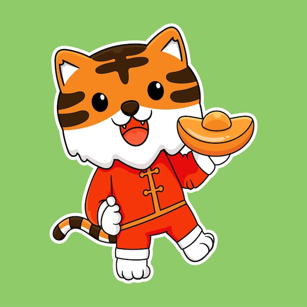 Tiger vector chinese new year 2022