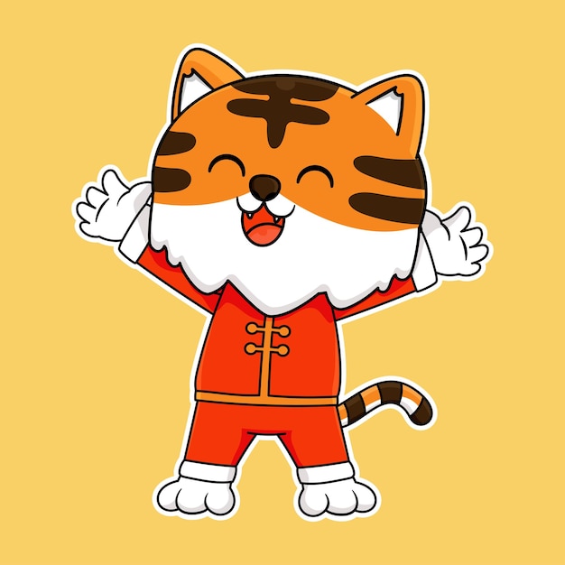 Tiger vector chinese new year 2022