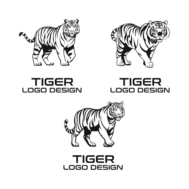 Tiger vector logo design