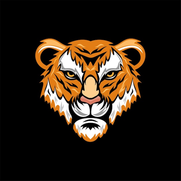 Tiger vector logo illustration Tiger head logo This is raster illustration ideal for a mascot tat