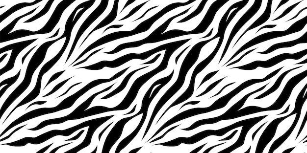 Vector tiger or zebra white fur repeating texture seamless vector pattern