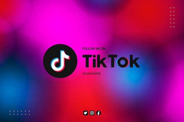 Tik tok bright background