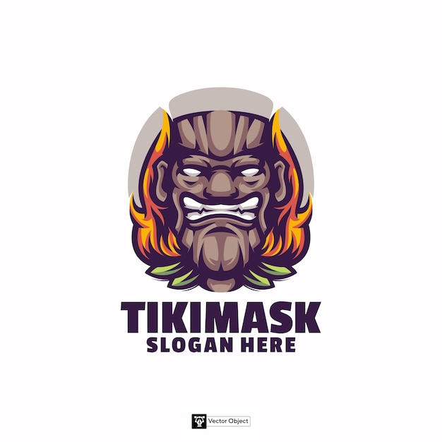 Tikimask Mascot Logo