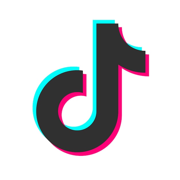 Tiktok iconSocial media vectorTik tok logo design