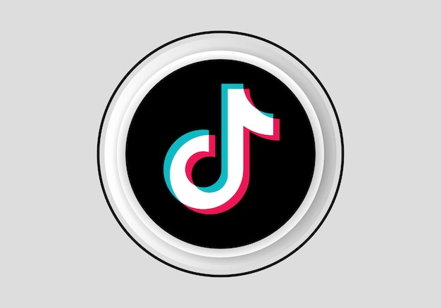 Vector tiktok logo vector is a stylized representation of the logo for the popular social media app