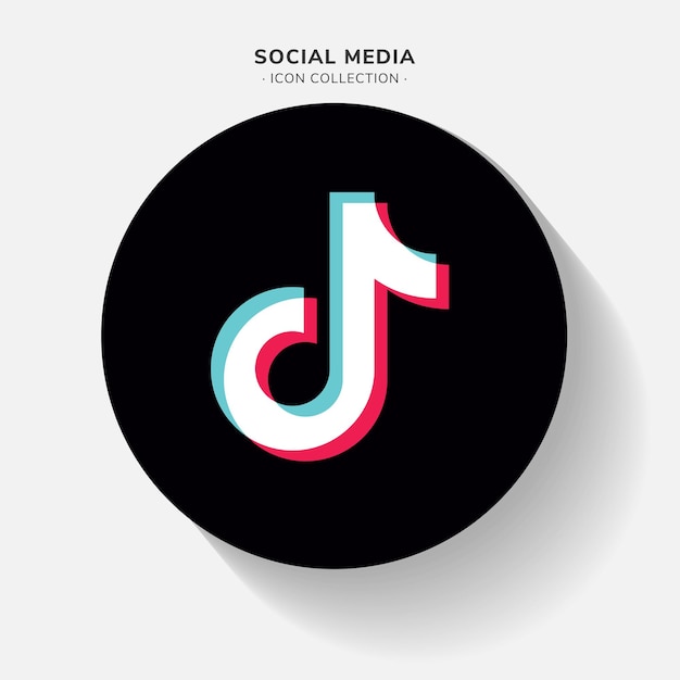 tiktok vector social media icon