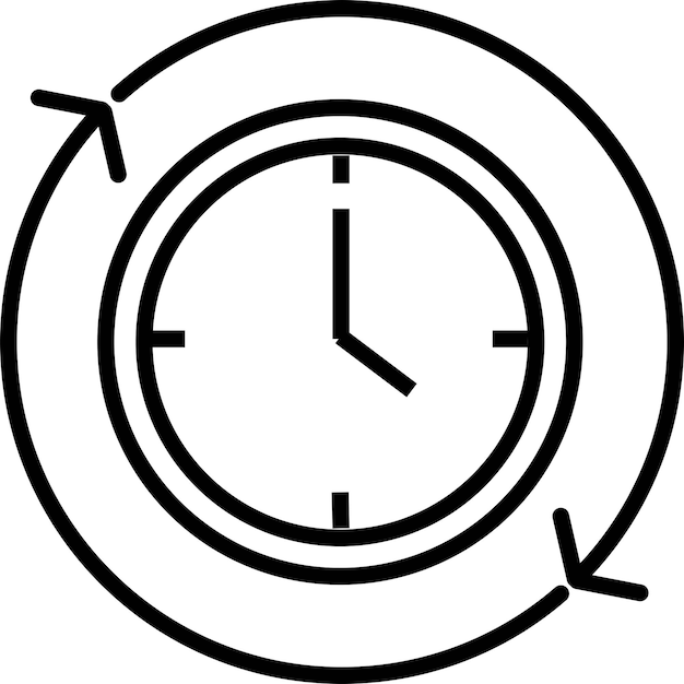 Time Clocks Icon Vector illustration