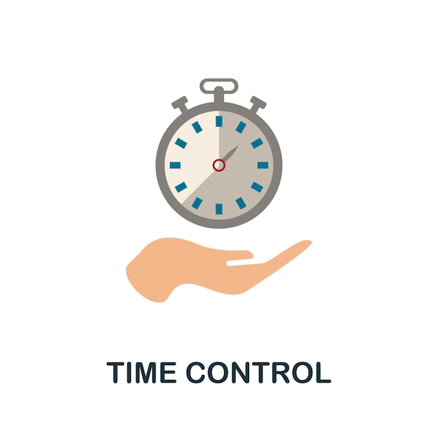 Time Control icon Simple element from business growth collection Creative Time Control icon for web design templates infographics and more