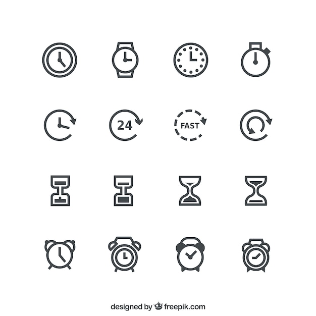 Time icons