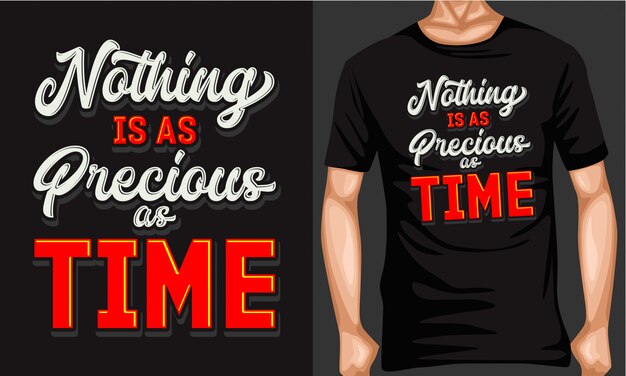 time is precious lettering typography