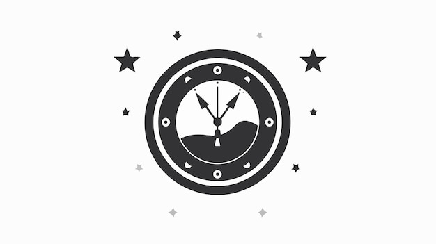 Time Properties Vector Icon in Bicolor Style