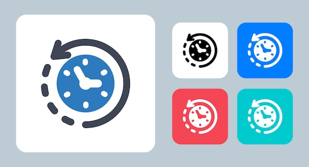 Time Reload icon vector illustration sign symbol flat icons