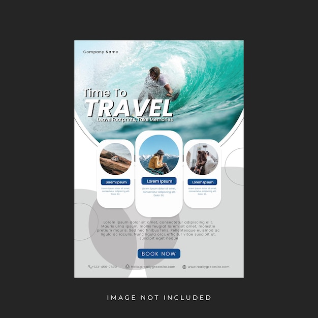 Time To Travel Flyer Template