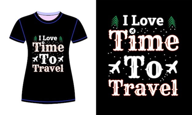 Time to Travel T Shirt Design