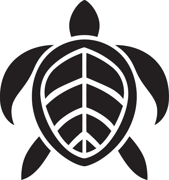 Vector timeless craftsmanship monochrome turtle artelegant symmetry vector black turtle illustration