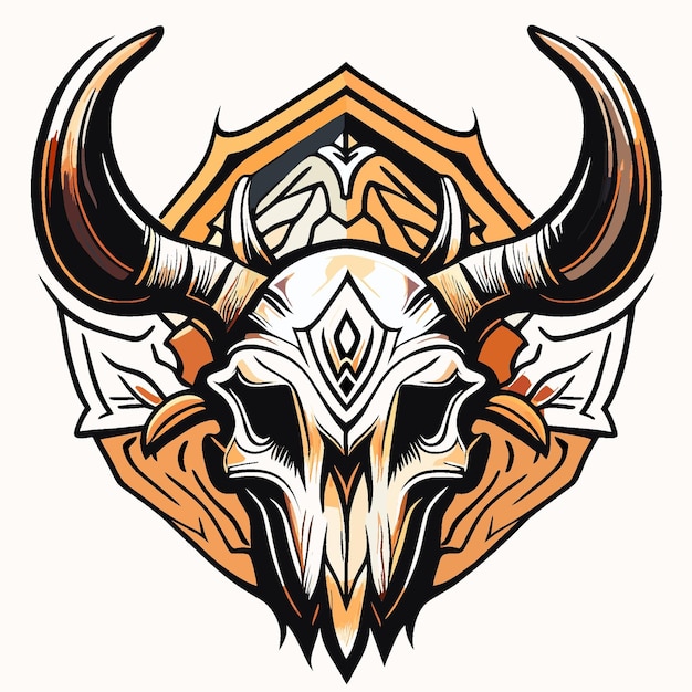 Timeless Moose Skull Illustration