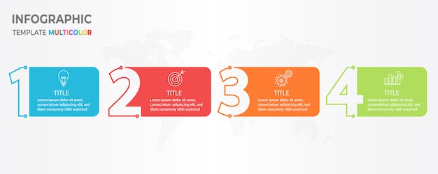 Timeline infographic 4 options.