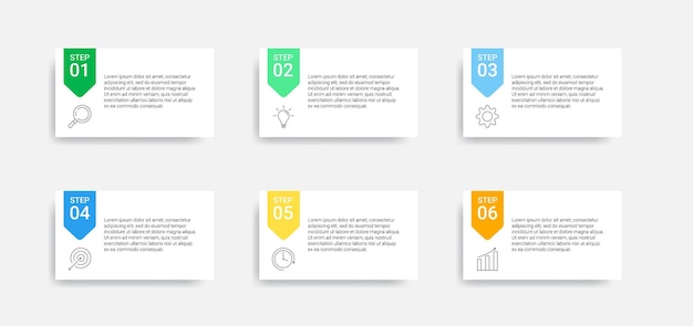 timeline infographic design for business process stepbystep schedule